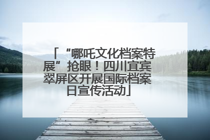 “哪吒文化档案特展”抢眼！四川宜宾翠屏区开展国际档案日宣传活动