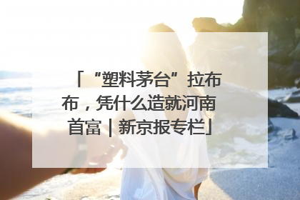 “塑料茅台”拉布布，凭什么造就河南首富｜新京报专栏