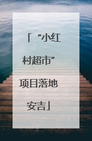 “小红村超市”项目落地安吉