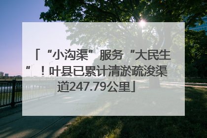 “小沟渠”服务“大民生”！叶县已累计清淤疏浚渠道247.79公里