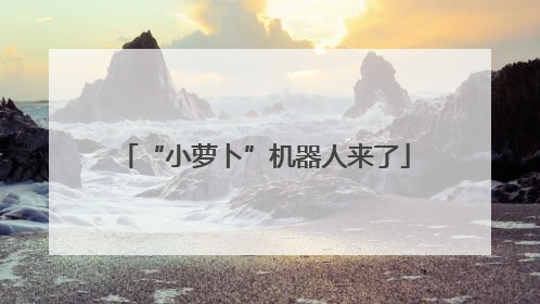 “小萝卜”机器人来了