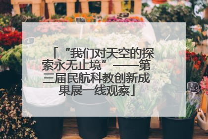 “我们对天空的探索永无止境”——第三届民航科教创新成果展一线观察