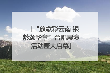 “放歌彩云南 银龄颂华章”合唱展演活动盛大启幕