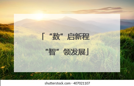 “数”启新程 “智”领发展