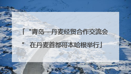 “青岛—丹麦经贸合作交流会” 在丹麦首都哥本哈根举行