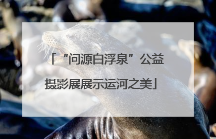 “问源白浮泉”公益摄影展展示运河之美