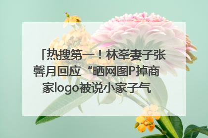 热搜第一！林峯妻子张馨月回应“晒网图P掉商家logo被说小家子气”：没那么多想法，可能有人恶意解读