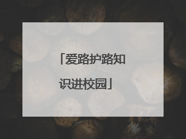 爱路护路知识进校园