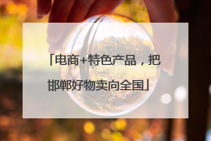 电商+特色产品，把邯郸好物卖向全国