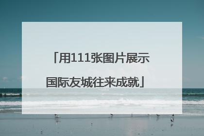 用111张图片展示国际友城往来成就