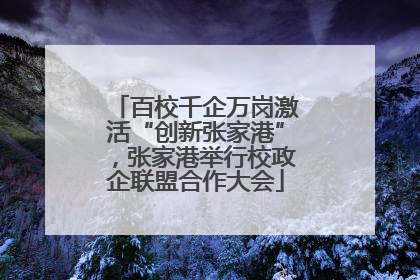 百校千企万岗激活“创新张家港”，张家港举行校政企联盟合作大会