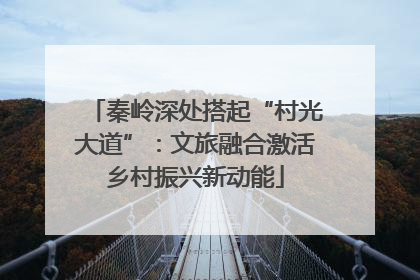 秦岭深处搭起“村光大道”：文旅融合激活乡村振兴新动能
