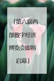 第六届西部数字经济博览会即将启幕