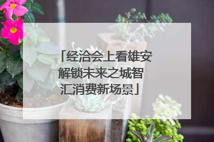 经洽会上看雄安 解锁未来之城智汇消费新场景