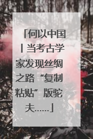 何以中国丨当考古学家发现丝绸之路“复制粘贴”版驼夫……