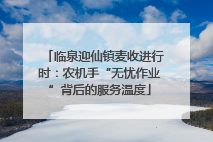 临泉迎仙镇麦收进行时：农机手“无忧作业”背后的服务温度