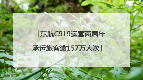 东航C919运营两周年承运旅客逾157万人次