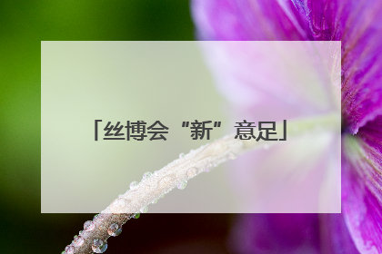 丝博会“新”意足