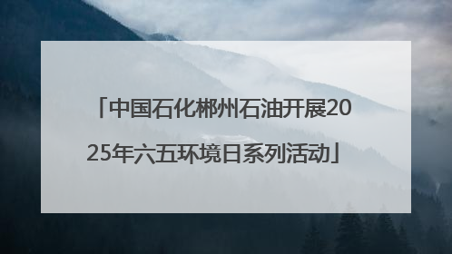 中国石化郴州石油开展2025年六五环境日系列活动