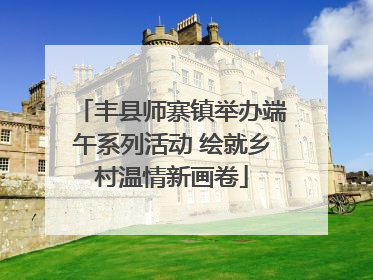 丰县师寨镇举办端午系列活动 绘就乡村温情新画卷