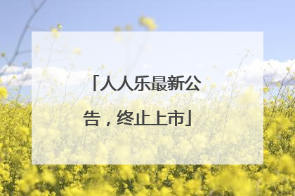 人人乐最新公告，终止上市