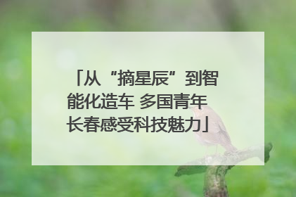从“摘星辰”到智能化造车 多国青年长春感受科技魅力