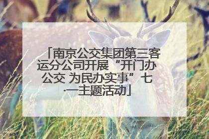 南京公交集团第三客运分公司开展“开门办公交 为民办实事”七·一主题活动