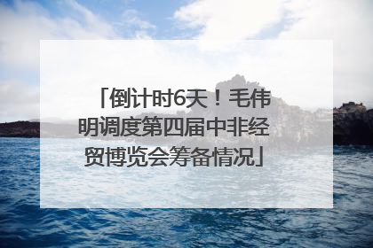 倒计时6天！毛伟明调度第四届中非经贸博览会筹备情况
