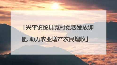 兴平镇统其克村免费发放钾肥 助力农业增产农民增收