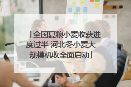 全国夏粮小麦收获进度过半 河北冬小麦大规模机收全面启动