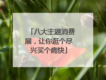 八大主题消费展，让你逛个尽兴买个痛快