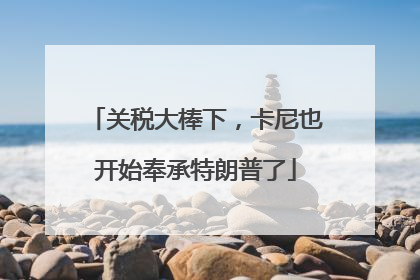 关税大棒下，卡尼也开始奉承特朗普了