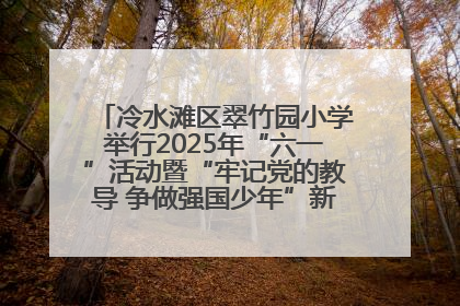 冷水滩区翠竹园小学举行2025年“六一”活动暨“牢记党的教导 争做强国少年”新队员入队仪式