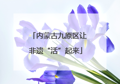 内蒙古九原区让非遗“活”起来