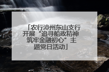 农行漳州东山支行开展“追寻船政精神 筑牢金融初心”主题党日活动