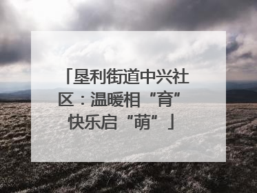 垦利街道中兴社区：温暖相“育” 快乐启“萌”