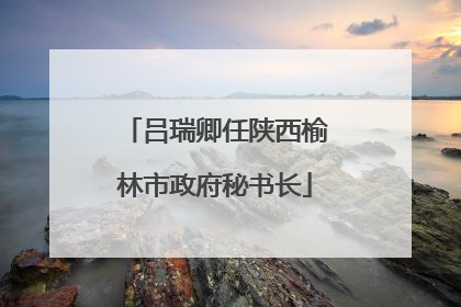 吕瑞卿任陕西榆林市政府秘书长