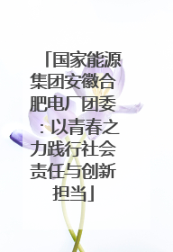 国家能源集团安徽合肥电厂团委：以青春之力践行社会责任与创新担当
