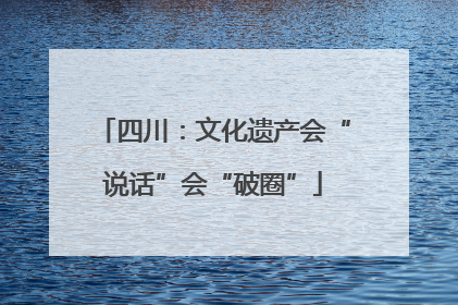 四川：文化遗产会“说话”会“破圈”