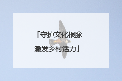 守护文化根脉 激发乡村活力