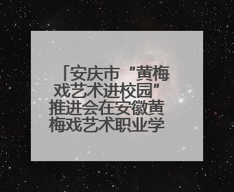 安庆市“黄梅戏艺术进校园”推进会在安徽黄梅戏艺术职业学院顺利召开