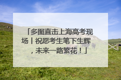 多图直击上海高考现场丨祝愿考生笔下生辉，未来一路繁花！