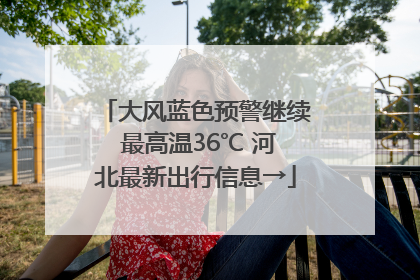 大风蓝色预警继续 最高温36℃ 河北最新出行信息→