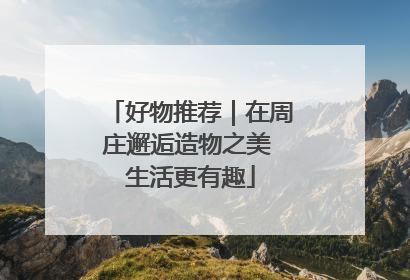 好物推荐｜在周庄邂逅造物之美 生活更有趣