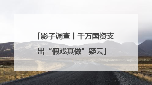 影子调查丨千万国资支出“假戏真做”疑云