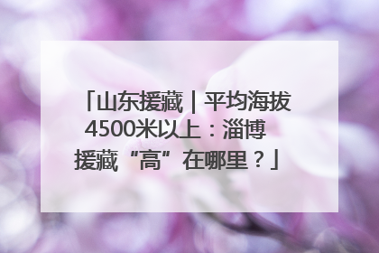 山东援藏｜平均海拔4500米以上：淄博援藏“高”在哪里？