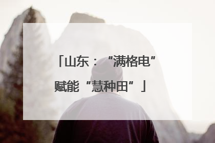 山东：“满格电”赋能“慧种田”
