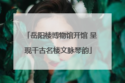岳阳楼博物馆开馆 呈现千古名楼文脉琴韵