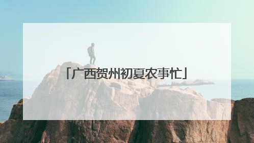 广西贺州初夏农事忙