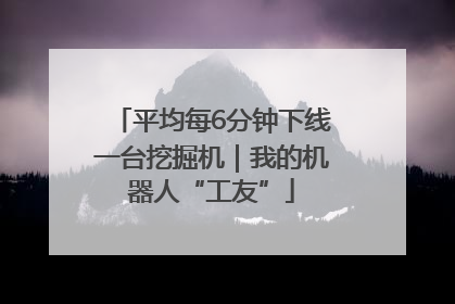 平均每6分钟下线一台挖掘机｜我的机器人“工友”